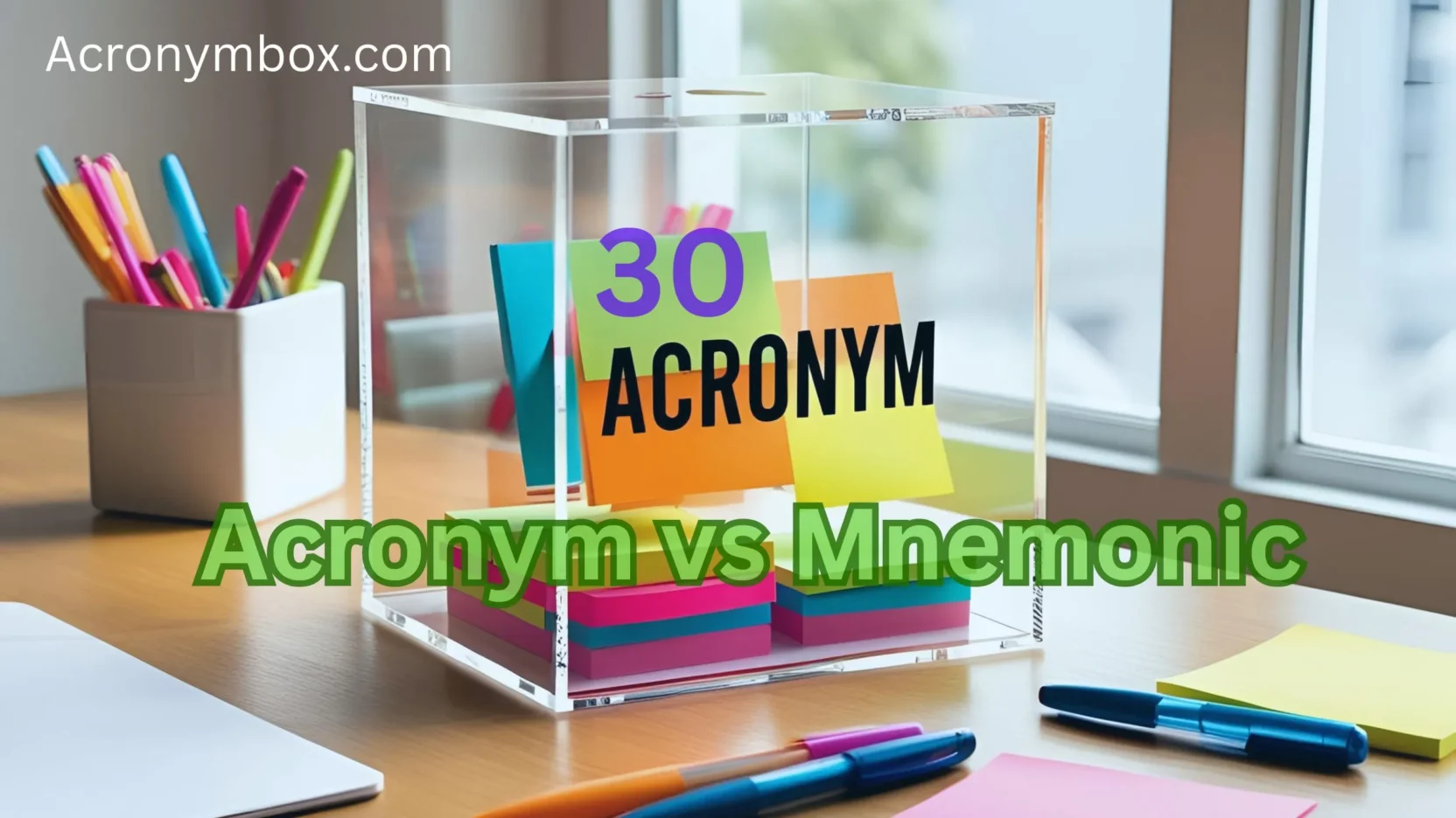 Acronym vs Mnemonic