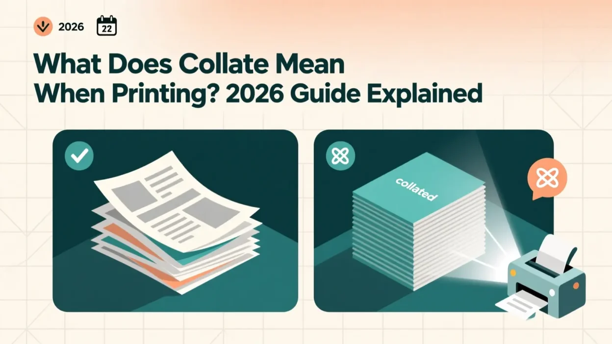 What Does Collate Mean When Printing