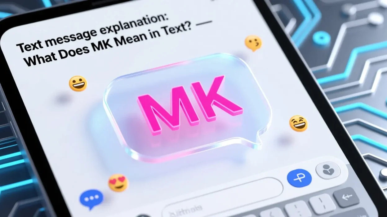 What Does MK Mean in Text? 💬