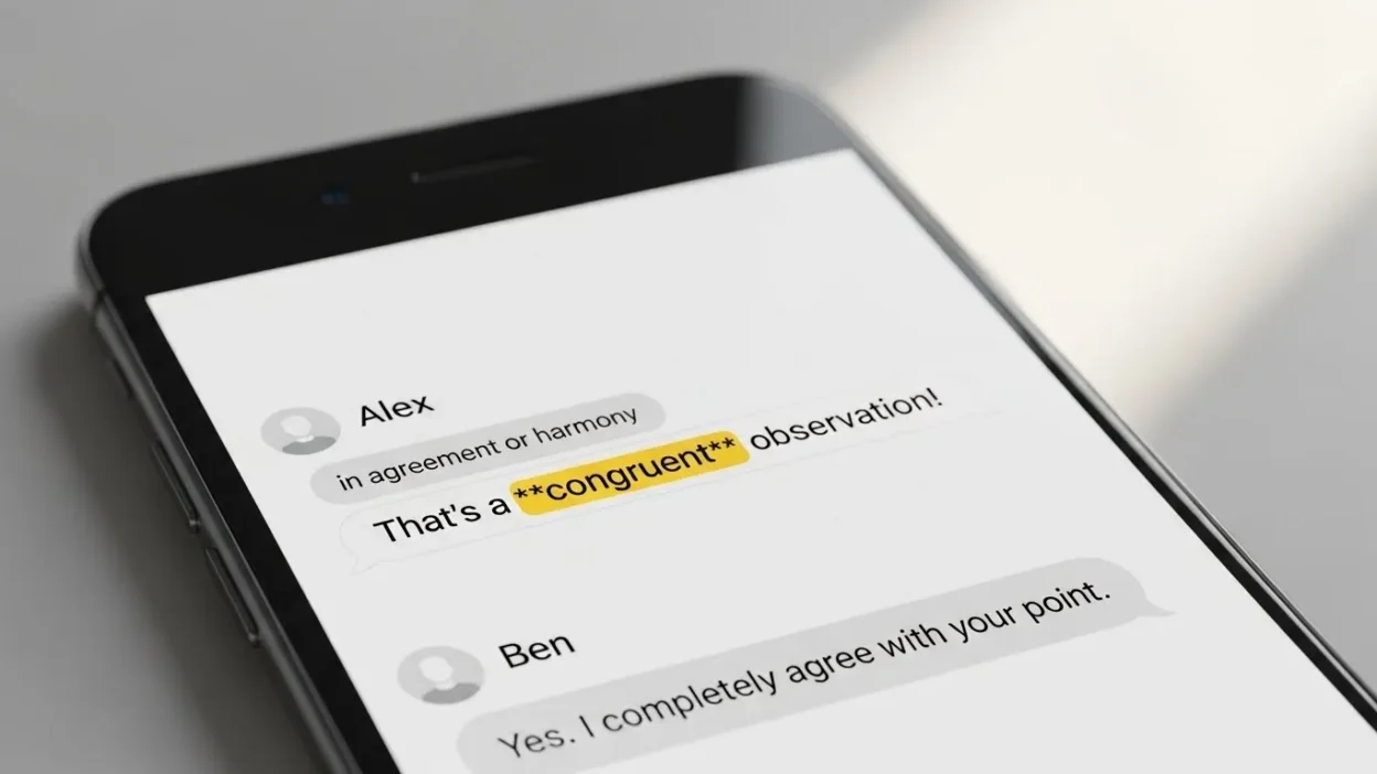 What Does Congruent Mean in Text